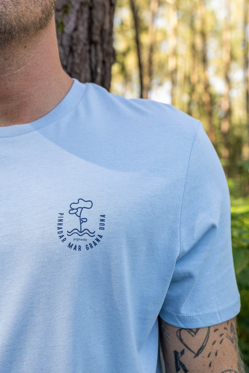 T-shirt Pinhat bleu ciel