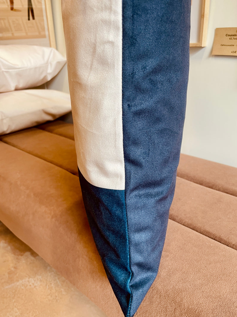 Coussin bleu