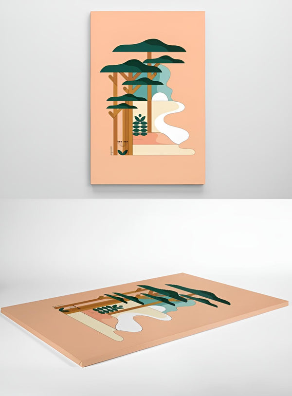 Toile "Graphiques Landes"