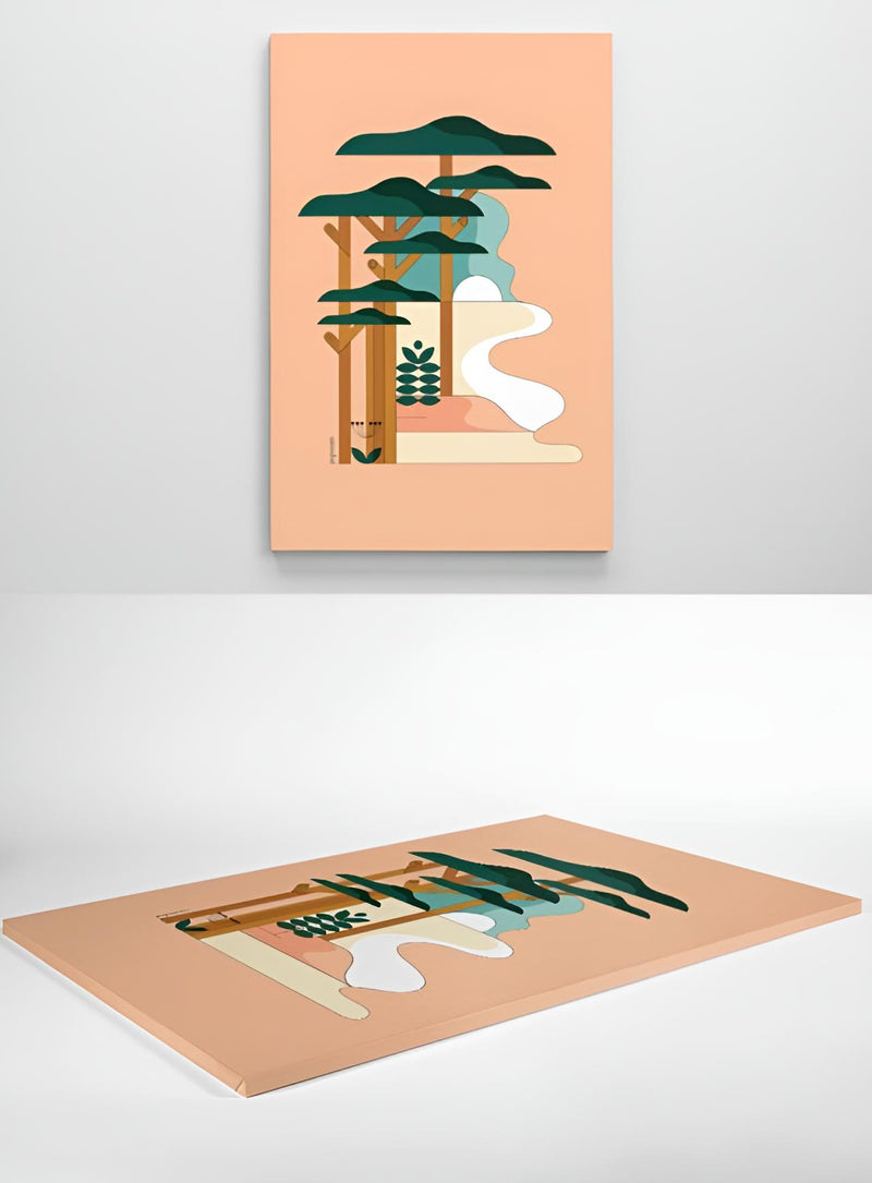 Toile "Graphiques Landes"