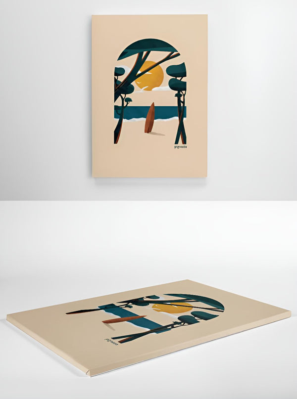 Toile "Retour de Surf"